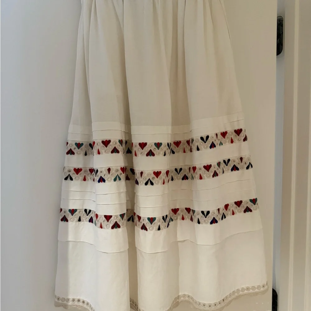 Sea New York Alicia Midi Skirt with Multicolor Embroidery - Picture 3 of 5